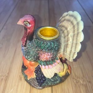 Thanksgiving Candleholder Turkey Candleholder